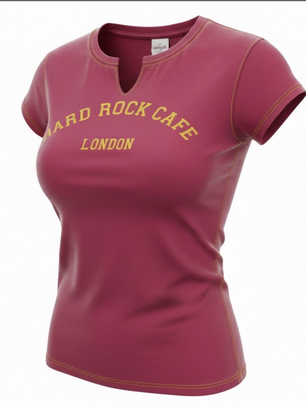 Hard Rock Cafe Y2K Vintage Shirt in Burgundy